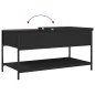 vidaXL Couchtisch Schwarz 100x50x50 cm Holzwerkstoff und Metall vidaXL Couchtisch Schwarz 100x50x50 cm Holzwerkstoff und Metall