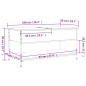 vidaXL Couchtisch Schwarz 100x50x50 cm Holzwerkstoff und Metall vidaXL Couchtisch Schwarz 100x50x50 cm Holzwerkstoff und Metall