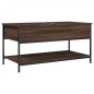 vidaXL Couchtisch Braun Eichen-Optik 100x50x50 cm Holzwerkstoff Metall vidaXL Couchtisch Braun Eichen-Optik 100x50x50 cm Holzwerkstoff Metall