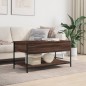 vidaXL Couchtisch Braun Eichen-Optik 100x50x50 cm Holzwerkstoff Metall vidaXL Couchtisch Braun Eichen-Optik 100x50x50 cm Holzwerkstoff Metall