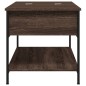 vidaXL Couchtisch Braun Eichen-Optik 100x50x50 cm Holzwerkstoff Metall vidaXL Couchtisch Braun Eichen-Optik 100x50x50 cm Holzwerkstoff Metall