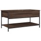 vidaXL Couchtisch Braun Eichen-Optik 100x50x50 cm Holzwerkstoff Metall vidaXL Couchtisch Braun Eichen-Optik 100x50x50 cm Holzwerkstoff Metall