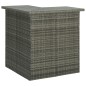 4-tlg. Gartenbar-Set mit Kissen Poly Rattan Grau 4-tlg. Gartenbar-Set mit Kissen Poly Rattan Grau