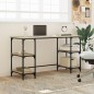 vidaXL Schreibtisch Sonoma-Eiche 140x50x75 cm Metall Holzwerkstoff vidaXL Schreibtisch Sonoma-Eiche 140x50x75 cm Metall Holzwerkstoff