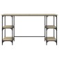 vidaXL Schreibtisch Sonoma-Eiche 140x50x75 cm Metall Holzwerkstoff vidaXL Schreibtisch Sonoma-Eiche 140x50x75 cm Metall Holzwerkstoff