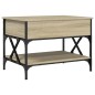 vidaXL Couchtisch Sonoma-Eiche 70x50x50 cm Holzwerkstoff und Metall vidaXL Couchtisch Sonoma-Eiche 70x50x50 cm Holzwerkstoff und Metall