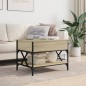 vidaXL Couchtisch Sonoma-Eiche 70x50x50 cm Holzwerkstoff und Metall vidaXL Couchtisch Sonoma-Eiche 70x50x50 cm Holzwerkstoff und Metall