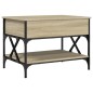 vidaXL Couchtisch Sonoma-Eiche 70x50x50 cm Holzwerkstoff und Metall vidaXL Couchtisch Sonoma-Eiche 70x50x50 cm Holzwerkstoff und Metall
