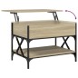 vidaXL Couchtisch Sonoma-Eiche 70x50x50 cm Holzwerkstoff und Metall vidaXL Couchtisch Sonoma-Eiche 70x50x50 cm Holzwerkstoff und Metall