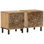 vidaXL Nachttische 2 Stk. 40x33x46 cm Massivholz Mango vidaXL Nachttische 2 Stk. 40x33x46 cm Massivholz Mango
