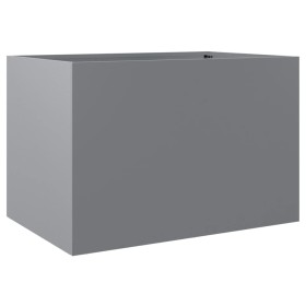vidaXL Pflanzkübel Silbern 62x47x46 cm Verzinkter Stahl