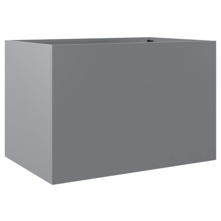 vidaXL Pflanzkübel Silbern 62x47x46 cm Verzinkter Stahl