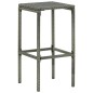4-tlg. Gartenbar-Set mit Kissen Poly Rattan Grau 4-tlg. Gartenbar-Set mit Kissen Poly Rattan Grau