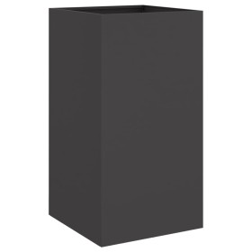 vidaXL Pflanzkübel Schwarz 42x38x75 cm Kaltgewalzter Stahl
