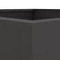 vidaXL Pflanzkübel Schwarz 42x38x75 cm Kaltgewalzter Stahl vidaXL Pflanzkübel Schwarz 42x38x75 cm Kaltgewalzter Stahl
