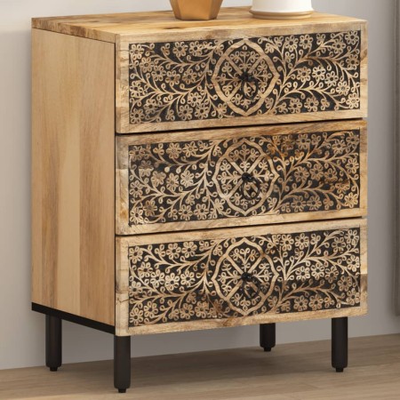 vidaXL Nachttisch 50x33x60 cm Massivholz Mango