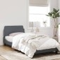 vidaXL Bettgestell mit Kopfteil Dunkelgrau 90x190 cm Samt vidaXL Bettgestell mit Kopfteil Dunkelgrau 90x190 cm Samt