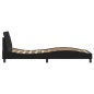vidaXL Bettgestell mit Kopfteil Schwarz 90x190 cm Stoff vidaXL Bettgestell mit Kopfteil Schwarz 90x190 cm Stoff