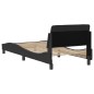 vidaXL Bettgestell mit Kopfteil Schwarz 90x200 cm Samt vidaXL Bettgestell mit Kopfteil Schwarz 90x200 cm Samt