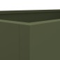vidaXL Pflanzkübel Olivgrün 62x47x46 cm Kaltgewalzter Stahl vidaXL Pflanzkübel Olivgrün 62x47x46 cm Kaltgewalzter Stahl