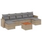 vidaXL 8-tlg. Garten-Sofagarnitur mit Kissen Beige Poly Rattan vidaXL 8-tlg. Garten-Sofagarnitur mit Kissen Beige Poly Rattan