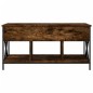 vidaXL Couchtisch Räuchereiche 100x55x50 cm Holzwerkstoff und Metall vidaXL Couchtisch Räuchereiche 100x55x50 cm Holzwerkstoff und Metall