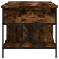 vidaXL Couchtisch Räuchereiche 100x55x50 cm Holzwerkstoff und Metall vidaXL Couchtisch Räuchereiche 100x55x50 cm Holzwerkstoff und Metall