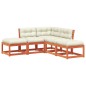 vidaXL 5-tlg. Garten-Sofagarnitur mit Kissen Wachsbraun Kiefernholz vidaXL 5-tlg. Garten-Sofagarnitur mit Kissen Wachsbraun Kiefernholz