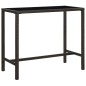 9-tlg. Gartenbar-Set mit Kissen Poly Rattan Braun 9-tlg. Gartenbar-Set mit Kissen Poly Rattan Braun