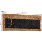 vidaXL Wandgarderobe mit 6 Haken Massivholz Mango vidaXL Wandgarderobe mit 6 Haken Massivholz Mango