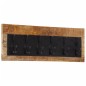 vidaXL Wandgarderobe mit 6 Haken Massivholz Mango vidaXL Wandgarderobe mit 6 Haken Massivholz Mango