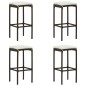 9-tlg. Gartenbar-Set mit Kissen Poly Rattan Braun 9-tlg. Gartenbar-Set mit Kissen Poly Rattan Braun