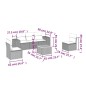 vidaXL 6-tlg. Garten-Sofagarnitur mit Kissen Beige Poly Rattan vidaXL 6-tlg. Garten-Sofagarnitur mit Kissen Beige Poly Rattan