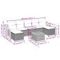 vidaXL 8-tlg. Garten-Sofagarnitur mit Kissen Grau Poly Rattan vidaXL 8-tlg. Garten-Sofagarnitur mit Kissen Grau Poly Rattan