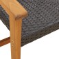 vidaXL 3-tlg. Bistro-Set Schwarz Poly Rattan und Akazienholz vidaXL 3-tlg. Bistro-Set Schwarz Poly Rattan und Akazienholz