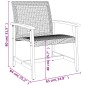 vidaXL 3-tlg. Bistro-Set Schwarz Poly Rattan und Akazienholz vidaXL 3-tlg. Bistro-Set Schwarz Poly Rattan und Akazienholz