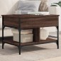 vidaXL Couchtisch Braun Eichen-Optik 70x50x50 cm Holzwerkstoff Metall vidaXL Couchtisch Braun Eichen-Optik 70x50x50 cm Holzwerkstoff Metall