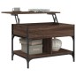 vidaXL Couchtisch Braun Eichen-Optik 70x50x50 cm Holzwerkstoff Metall vidaXL Couchtisch Braun Eichen-Optik 70x50x50 cm Holzwerkstoff Metall