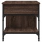 vidaXL Couchtisch Braun Eichen-Optik 70x50x50 cm Holzwerkstoff Metall vidaXL Couchtisch Braun Eichen-Optik 70x50x50 cm Holzwerkstoff Metall