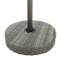 3-tlg. Gartenbar-Set mit Kissen Poly Rattan Grau 3-tlg. Gartenbar-Set mit Kissen Poly Rattan Grau
