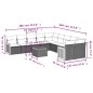 vidaXL 11-tlg. Garten-Sofagarnitur mit Kissen Beige Poly Rattan vidaXL 11-tlg. Garten-Sofagarnitur mit Kissen Beige Poly Rattan