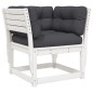 vidaXL 8-tlg. Garten-Lounge-Set mit Kissen Weiß Massivholz Kiefer vidaXL 8-tlg. Garten-Lounge-Set mit Kissen Weiß Massivholz Kiefer