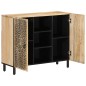 vidaXL Beistellschrank 90x33x75 cm Massivholz Mango vidaXL Beistellschrank 90x33x75 cm Massivholz Mango