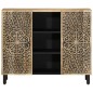 vidaXL Beistellschrank 90x33x75 cm Massivholz Mango vidaXL Beistellschrank 90x33x75 cm Massivholz Mango