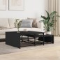 vidaXL Satztische 2 Stk. Schwarz Holzwerkstoff und Metall vidaXL Satztische 2 Stk. Schwarz Holzwerkstoff und Metall