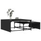 vidaXL Satztische 2 Stk. Schwarz Holzwerkstoff und Metall vidaXL Satztische 2 Stk. Schwarz Holzwerkstoff und Metall