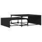 vidaXL Satztische 2 Stk. Schwarz Holzwerkstoff und Metall vidaXL Satztische 2 Stk. Schwarz Holzwerkstoff und Metall