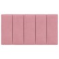 vidaXL Kopfteil-Kissen Rosa 90 cm Samt