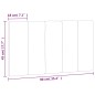 vidaXL Kopfteil-Kissen Rosa 90 cm Samt