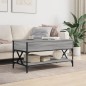 vidaXL Couchtisch Grau Sonoma 100x50x50 cm Holzwerkstoff und Metall vidaXL Couchtisch Grau Sonoma 100x50x50 cm Holzwerkstoff und Metall
